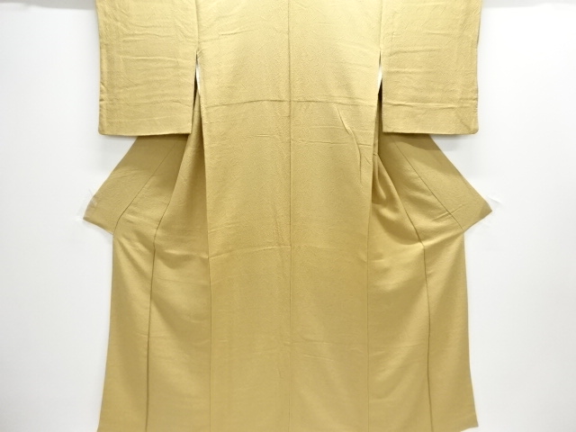 氷割れ模様織り出し色無地着物